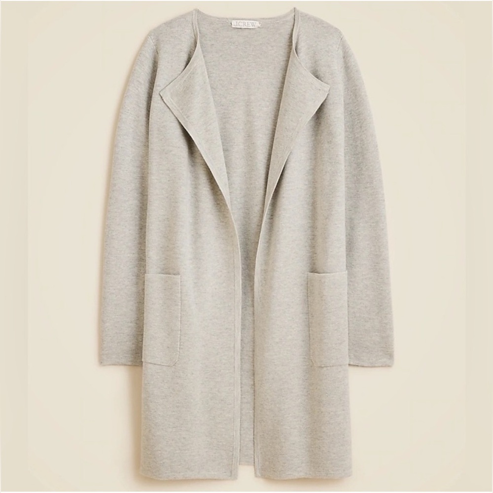 NWT J. Crew Juliette collarless sweater-blazer